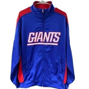 NFL NY Giants Men’s Full Zip Sweatshirt Jacket Size Large Tall Football Team